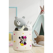 Talia Home Mickey Mouse Desenli Çocuk ve Bebek Odası Düzenleyici Oyuncak Veya Kirli Sepeti TLAS-112