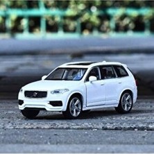 Welly Metal Welly Volvo XC90 1/36 Ölçek Çek Bırak Metal Model Oyuncak Araba Beyaz