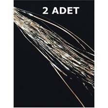 Aktar Halil 2 Parlak Gümüş Rengi Gelin Teli Çile Zarif Tasarım 45 cm Uzunluk