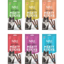 Reflex Meaty Sticks Kedi Ödül Maması 6 Farklı Çeşit Stick Lezzetli Ödül 3×70 g