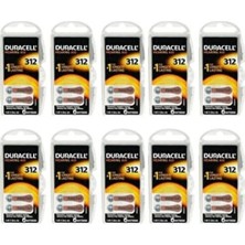 Duracell 312, PR41 Kulaklık Işitme Cihazı Pili 6'lı Paket (10 Paket) Son Kullanma Tarihi 2024/12