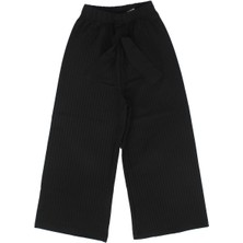 by BebekOdam Kız Çocuk Siyah Fitilli Bol Paça Tayt Pantolon - 1015637