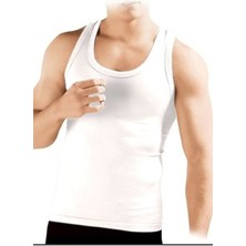 Belirtilmemiş Elit Life 940 Erkek Sıkılaştırıcı Göbek Toparlayıcı Korse Atlet Beyaz Dokuma Kumaş XL - 2XL