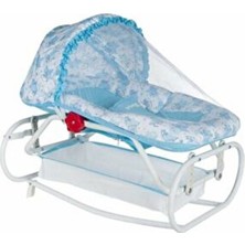 Pasha Baby M33 Lüx Anadizi Mavi Renk Sallanır 0 - 18 kg Taşıma Kapasitesine Sahip