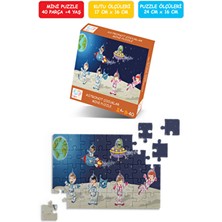 Çılgın Zeka Astronot Çocuklar Mini Puzzle 40 Parça 3-7 Yaş Çocuk Puzzle Yapboz