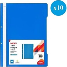 Noki Eco Mavi Plastik Telli Dosya 10 Adet