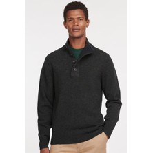 Barbour Patch Half Zip Kazak CH91 Charcoal