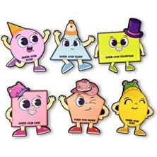 Heptex Ahşap Geometrik Şekiller Panosu