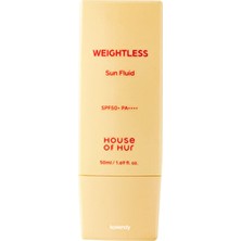 House of Hur Weightless Sun Fluid SPF50+ PA++++ 50ml | Hafif ve Ağırlık Yapmayan Güneş Koruyucu
