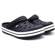Akın Bella Akınal Bella Siyah Unisex Crocs Sabo Terlik Eva Malzemeden Günlük Kullanıma Uygun