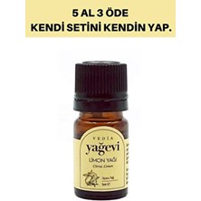 Yağevi Limon Yağı 5 ml - Arındırıcı ve Besleyici Saf Limon Uçucu Yağı Türkiye Menşeli