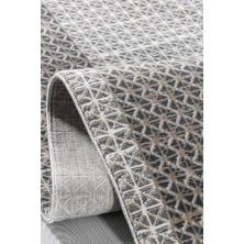 Konfor Halı Level LE007 Gri Hav Toz Vermez Salon Mutfak Koridor Oturma Odası Yolluk Halı