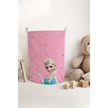 Talia Home Elsa Desenli Çocuk ve Bebek Odası Düzenleyici Oyuncak Sepeti TLAS-069