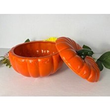 Cristal Home Orta Boy Kabak Saklama,bal Kabağı Baharatlık,şekerlik 10X14 cm