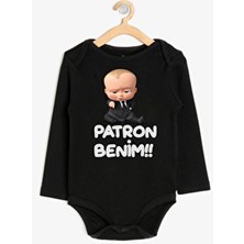 Venüs Dijital Patron Benim Baskılı Bebek Body Zıbın