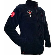  reflektör baskılı özel güvenlik poları kadın erkek 280grm kalın polar ış güvenliği