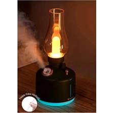Pasaco Şarj Edilebilir Dekoratif Lamba Kandil 300ML Oda Hava Nemlendirici Buhar Makinesi Koku Giderici