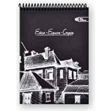 Keskin Color Container A4 Siyah Sayfalı Esguisse Eskiz Defteri 50 Yaprak