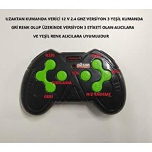 Pilsan Akülü Araba Kumandası Versiyon 3 Yeşil Tuşlu Akülü Araç Kumanda Verici