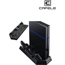 Cafele Ps4 Fat-Ps4 Slim-Ps4 Pro Joystick Kol Şarjlı Multifonksiyonel Fanlı Dikey Stand