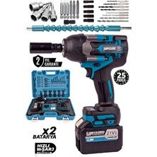 Kimmeer Plus 21V Çift Akülü Şarjlı Matkap 700NM Torklu Somun Sıkma Sökme