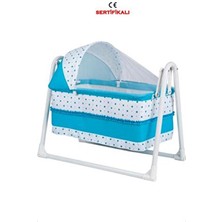 Polly Baby Lüks Portatif Sallanır Sepet Beşik Mavi Alüminyum Malzeme ile Güvenli Tasarım