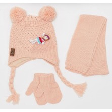 Laviyonsa Kız Çocuk ve Bebek Atkı & Bere & Eldiven Takımı