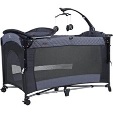 Prego Miami 70X120 Anne Yanı Asansörlü Park Beşik Füme