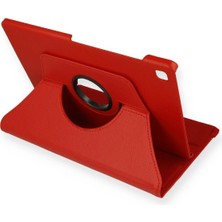 Samsung Galaxy P610 Tab S6 Lite 10.4 Kılıf 360 Tablet Deri Kılıf - Kırmızı - FKU9664-4658