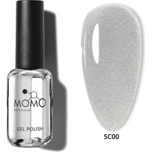 Momo Professional Korean Silky Cat Eye, Kedi Gözü Oje, SC00 Clear, 10 ml
