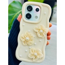 Go Aksesuar Redmi Note 13 4g Uyumlu Tül Çiçek Tasarımlı Oyuncaklı Silikon Kılıf