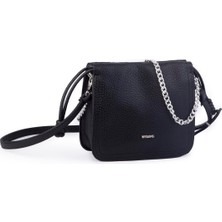 Ada Çanta Kırtasiye Kadın Zincirli Büzmeli Çıtçıtlı Omuz ve Çapraz Çanta