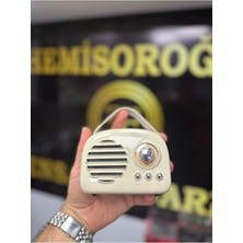 Emin Ensar Home Retro Bluetooth Hoparlör Vintage Fm Radyo Eski Moda Klasik Stil Güçlü Bas