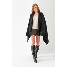 Wega Moda Simli Düz Örgü Omuz Şalı, Şık Rahat Yumuşak Dokulu Omuz Şalı, Omuz Aksesuarı, Omuz Atkısı, Omuz Şalı