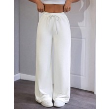 Wkm Kadın Baggy Fit 3 Iplik Beli Lastikli Geniş Paça Eşofman