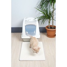 EvaCat (40X55 Cm) Kedi Tuvalet Önü Paspası Kedi Kumu Paspası Kedi Matı