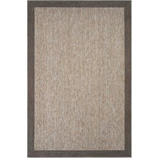 Sisal Halı Pratico Kahverengi Mutfak Halısı Dijital Baskı Sisal Hasır Görünüm Kaydırmaz Taban Yıkanabilir Halı