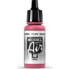 Vallejo 71070 18 ml. Signal Red, Model Air Serisi Model Boyası