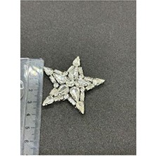 Beilys Cosmetics & Accessory Ütüyle Yapışan Parlak Taşlı Aplik Kristal Taşlı Ayakkabı, Çanta ve Kıyafet Aksesuarı (3,5x3,5 Cm.)