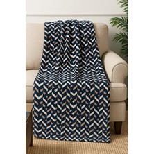 Mulberry Desenli Polar Battaniye Çift Kişilik 195X215 cm