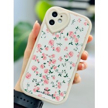 Go Aksesuar Iphone 11 Uyumlu Kaplama Mini Çiçek Tasarımlı Esnek Silikon Kılıf