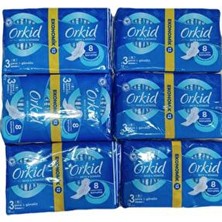 Orkid Ultra Gece Gündüz 3 No 24 Paket 6'lı Ekstra Koruma ve Rahatlık Sağlayan Hijyenik Ped
