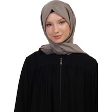 Manolyaşal İslamic Hijab Çift Taraflı Düz Jakar Şal – Parlak & Mat Dokulu, Özel Gün Şalı, Düz Renk