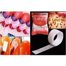 Parti Station 100 Adet Balon Yapıştırma Aparatı Sticker Damla Modeli ( 1,2 Cm)