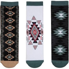 Bross Etnik Desenli 3lü Havlu Kadın Çorabı ONL-02700