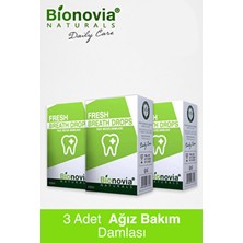 Bionovia 3 Kutu x 30ml Ağız Kokusu Önleyici Damla Uzun Süreli Ferah Nefes İçin Etkili