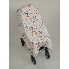Wenaris Müslin Bebek Arabası Örtüsü Desenli Renkli Hafif ve Nefes Alabilir Malzeme ile