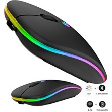 Concord Sr-M1 Wireless Şarjlı Kablosuz Mouse Bluetooth Type-C 500MAH LED Light 800/1200/1600DPI