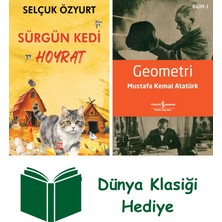 Dokuz Yayınları Sürgün Kedi Hoyrat + Geometri + Dünya Klasiği Hediye