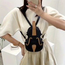 Ada Çanta Kırtasiye Omuz Çantası Keman Şeklinde